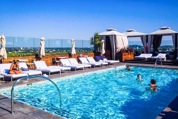 Rooftop Pool at SIXTY hotel in Beverly Hills