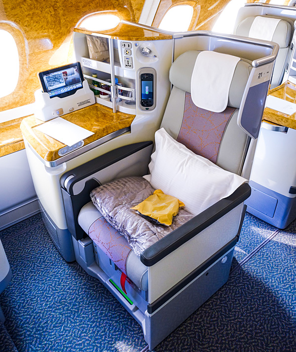 Emirates A380 Business Class Upper Deck